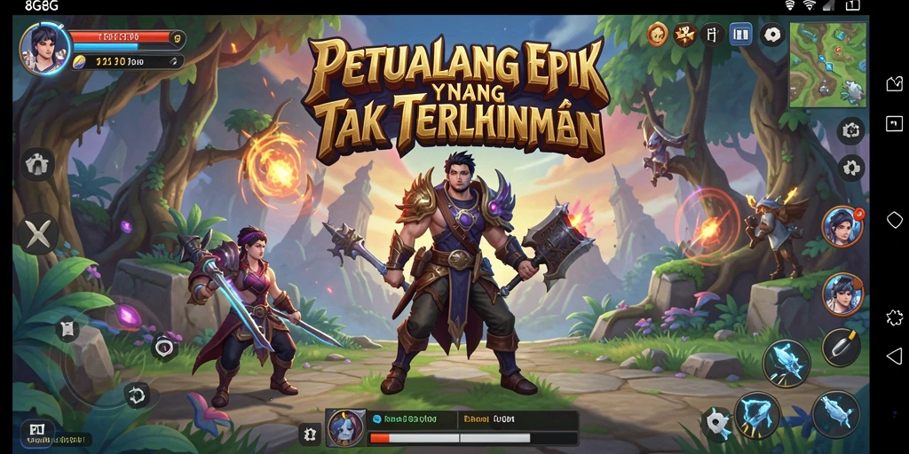 Tampilan gameplay menakjubkan dalam petualangan seru di 8G8G.