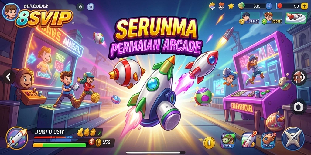 Tangkapan layar utama menampilkan gameplay seru dari 8SVIP.