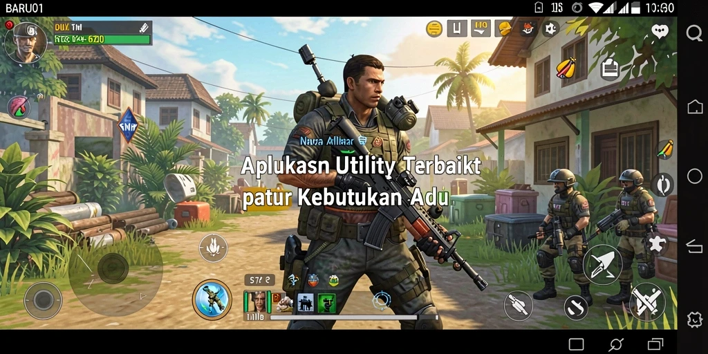 Tampilan antarmuka sederhana dan fungsional dari BARU01.