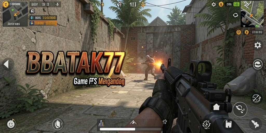 Tangkapan layar gameplay BATIK77 dengan aksi tembak-menembak yang intens.