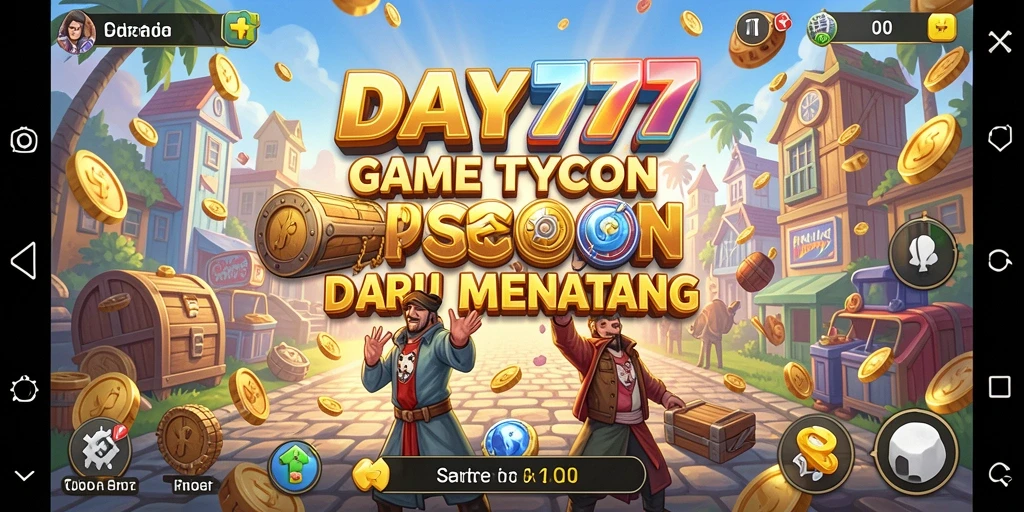 Tampilan gameplay DAY777 yang menarik dalam membangun bisnis.