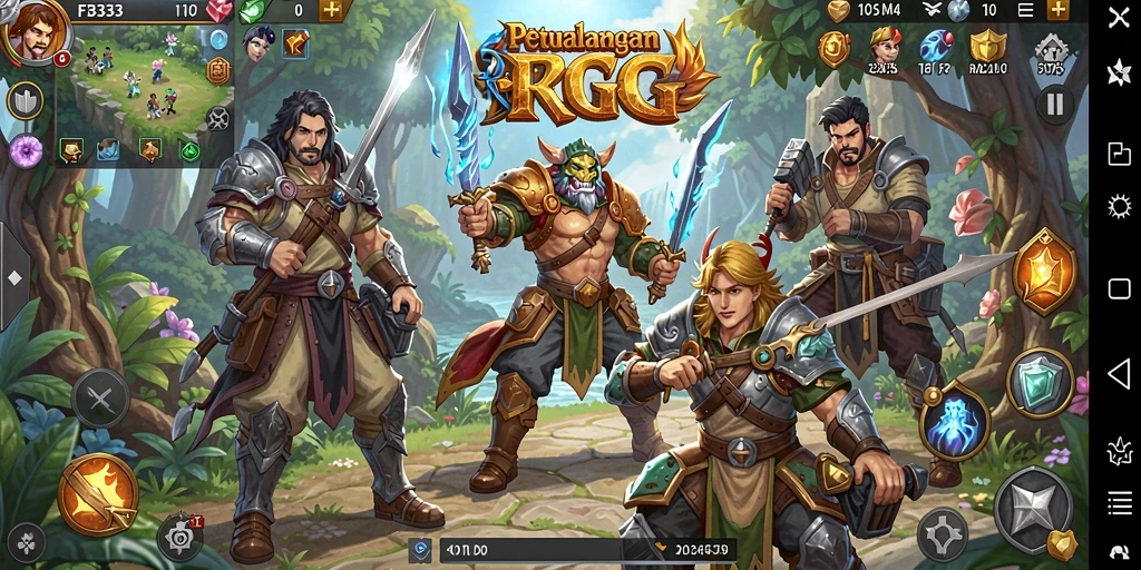 Tampilan gameplay RPG yang menakjubkan di FB333.