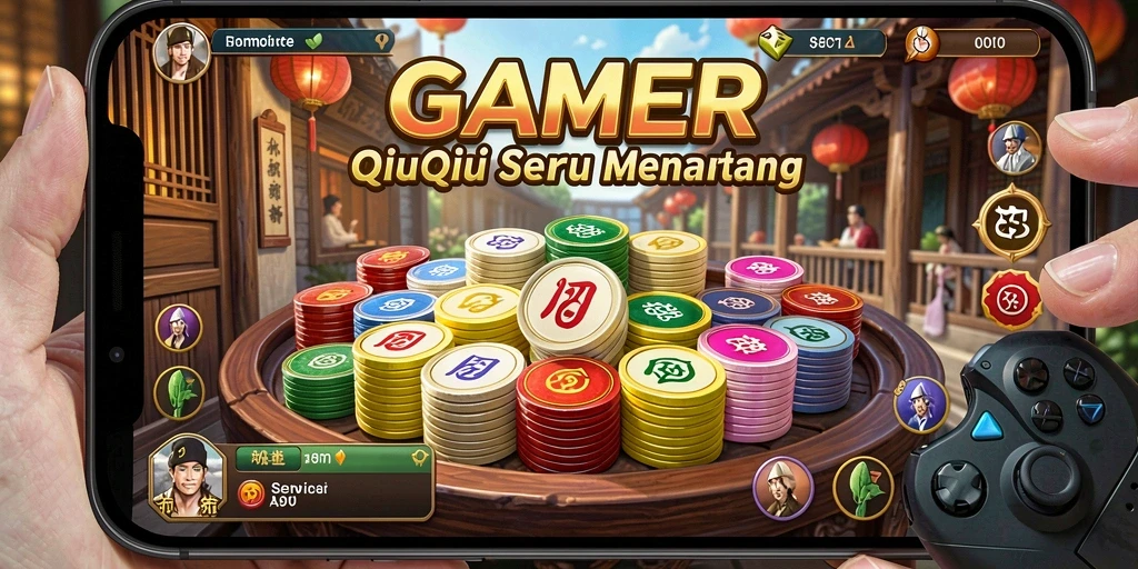 Tampilan gameplay QiuQiu yang seru dan interaktif di GAMERP.