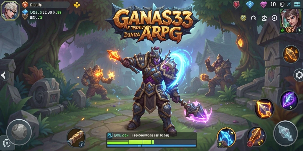 Tampilan gameplay menarik dari GANAS33 dengan aksi pertempuran yang mendebarkan.