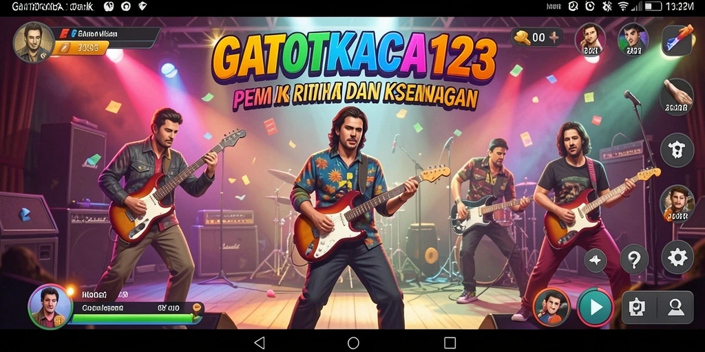 Tampilan gameplay seru dari GATOTKACA123 dengan irama musik mengasyikkan.