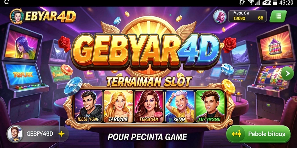 Tampilan gameplay GEBYAR4D yang menarik dan penuh warna.