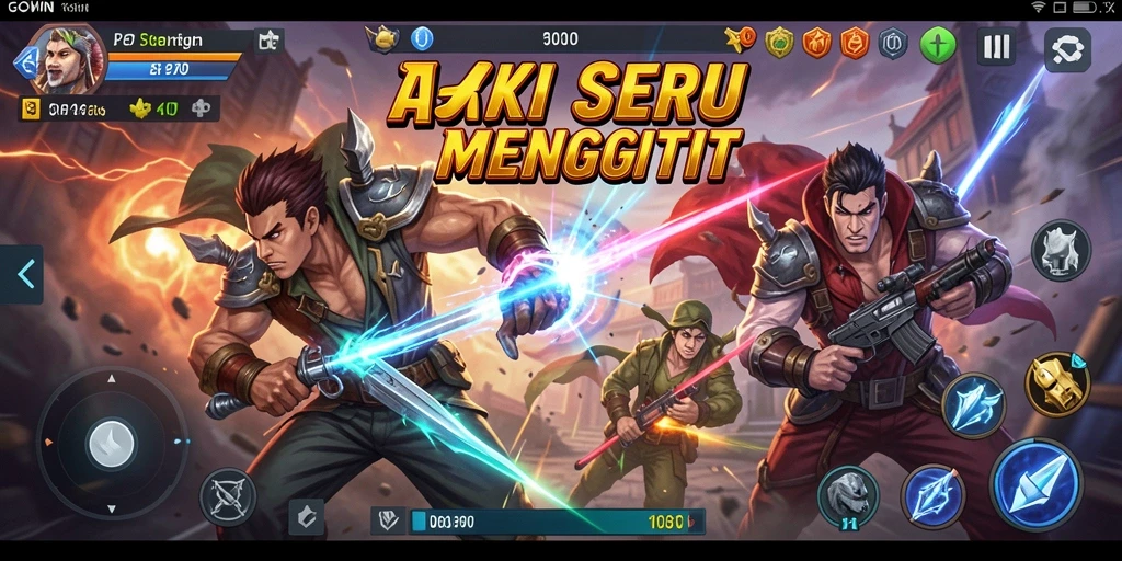 Gameplay GOWIN yang penuh aksi dan intens.