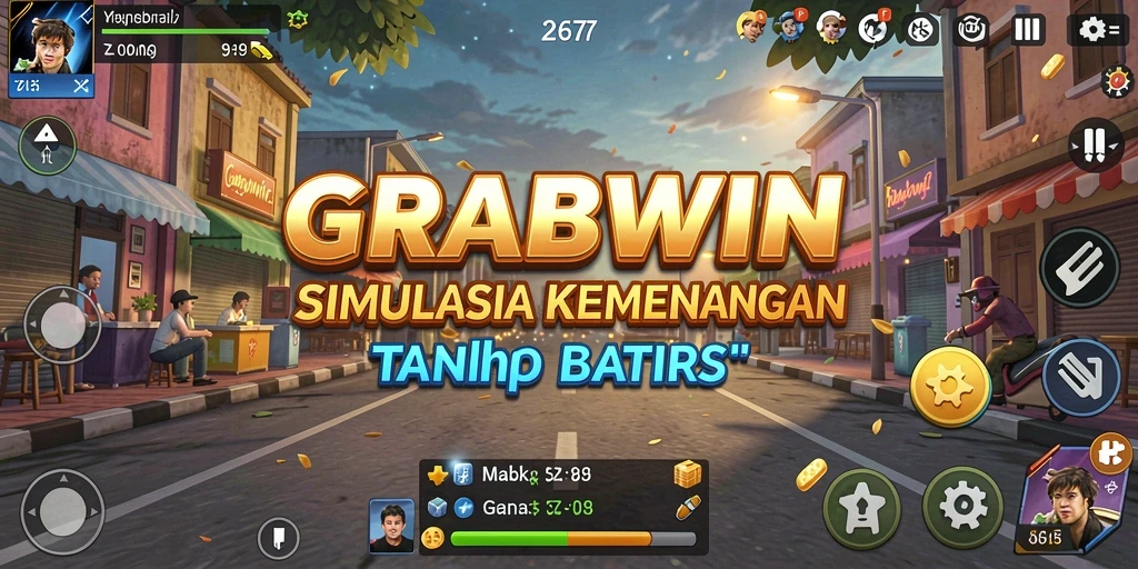 Tampilan gameplay seru dan interaktif di GRABWIN.