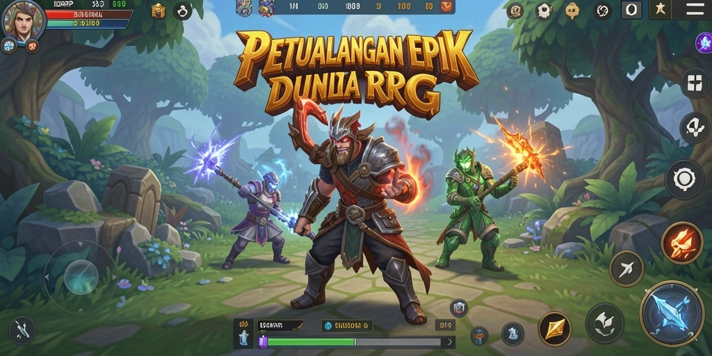 Tampilan gameplay epik dari IDRRP yang memukau.