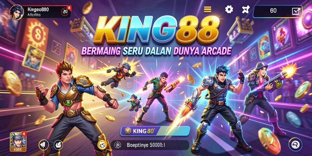Tampilan gameplay menarik dari KING88 dengan grafik cerah dan tantangan seru.