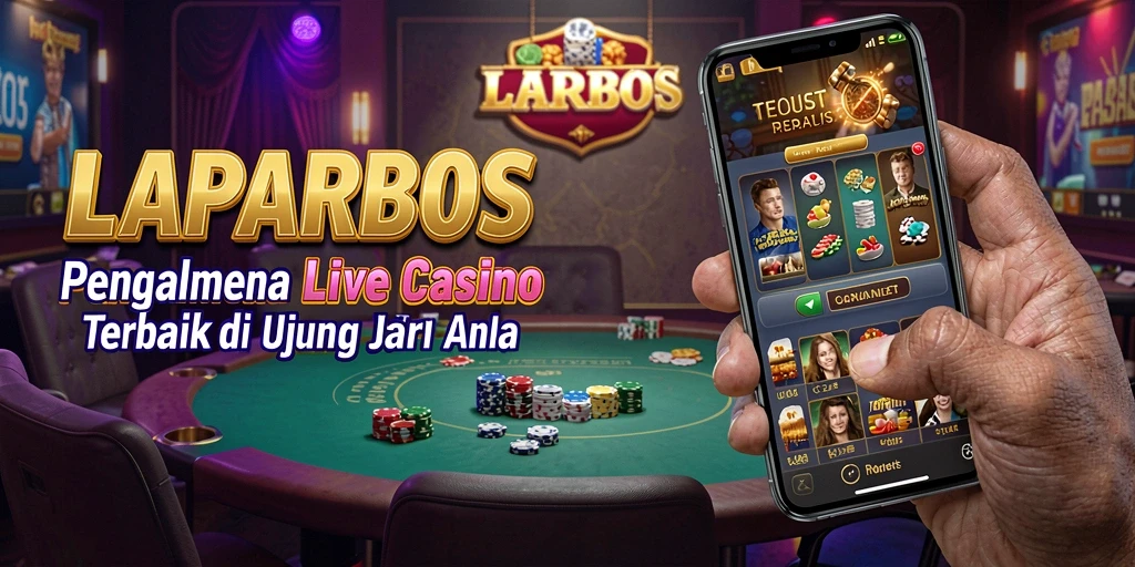Screenshot menunjukkan dealer langsung dan permainan yang mendebarkan.