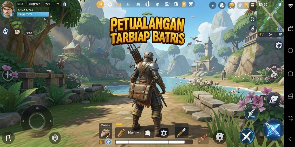 Screenshot gameplay LENGKAP777 menampilkan petualangan epik di dunia terbuka.