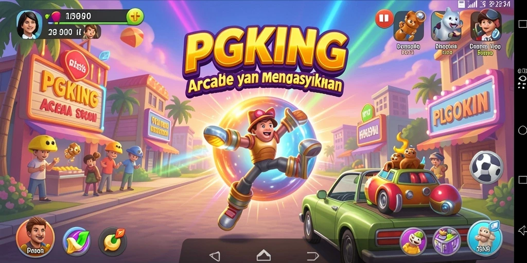 Tampilan gameplay PGKING yang menantang dan seru.