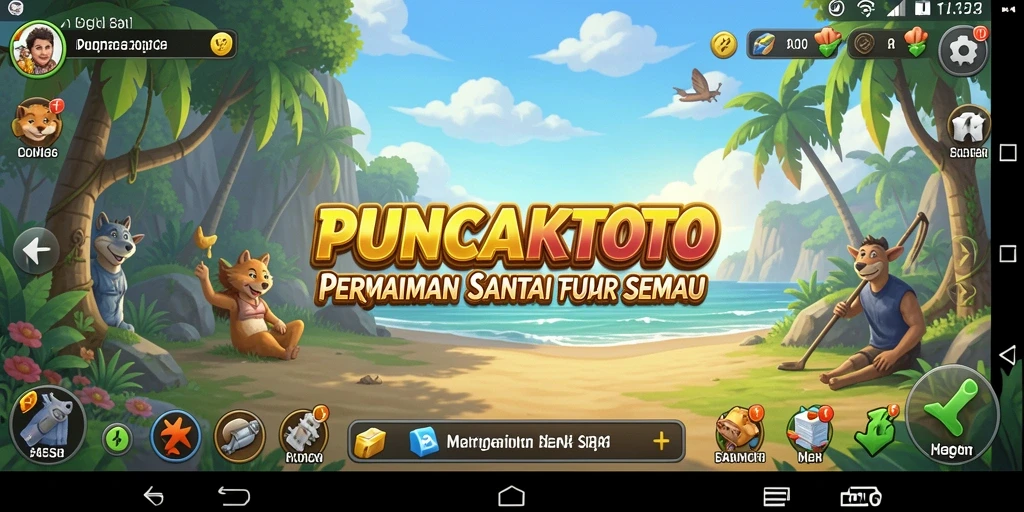 Gambaran gameplay mengasyikkan dalam PUNCAKTOTO.