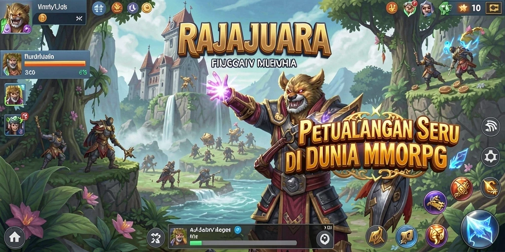 Screenshot gameplay RAJAJUARA yang memukau dengan pertempuran dinamis.