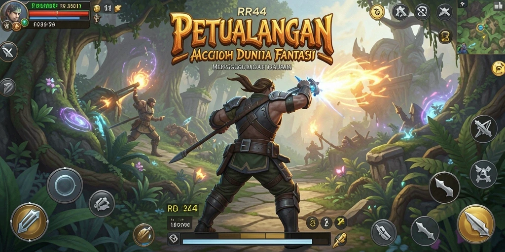 Tampilan screenshot utama RR44 menampilkan aksi pertempuran yang mendebarkan.