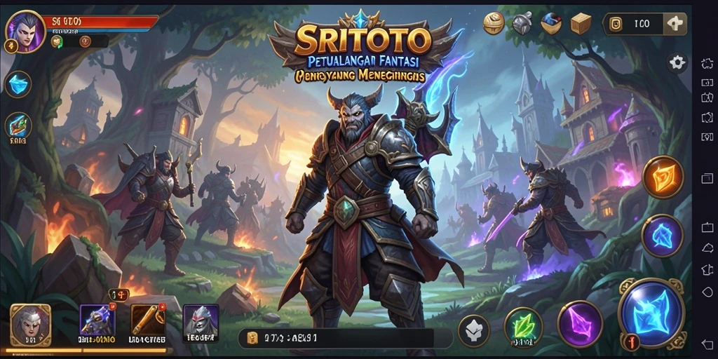 Tangkapan layar gameplay SRITOTO menunjukkan pertempuran yang mendebarkan.